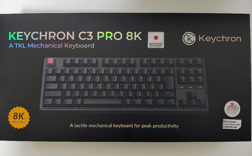 Keychron C3 Pro 8Kレビュー　【超無難な優等生キーボード】