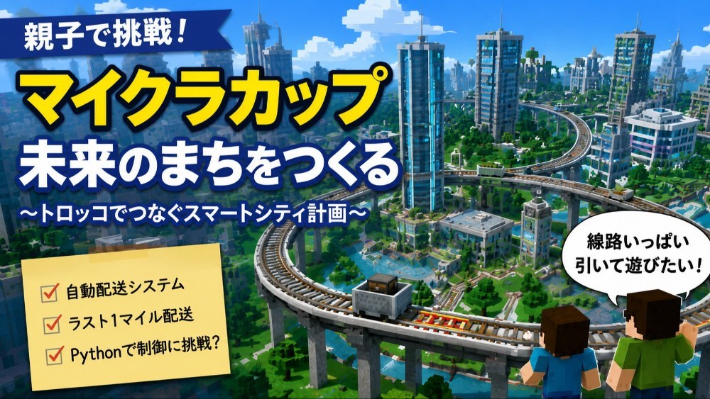 【夏休み】【自由研究】子供と一緒にマイクラカップに参加することになった