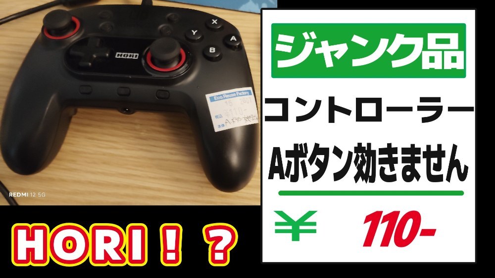 【110円！？】Aボタンが効かない激安HORIコントローラー レビュー！！！【NSW-326】